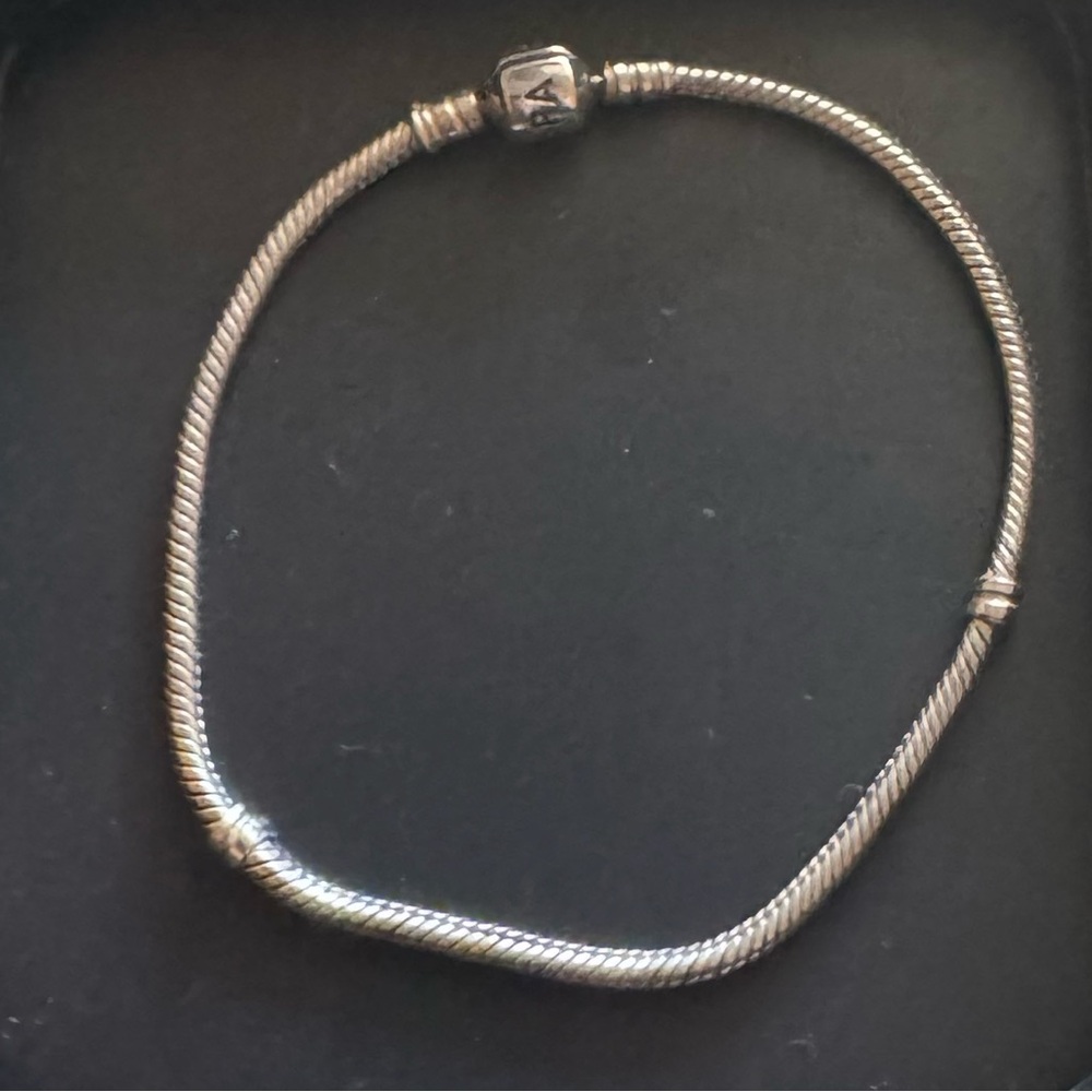 Pandora Moments Barrel Clasp Snake Chain Bracelet
Sterling silver